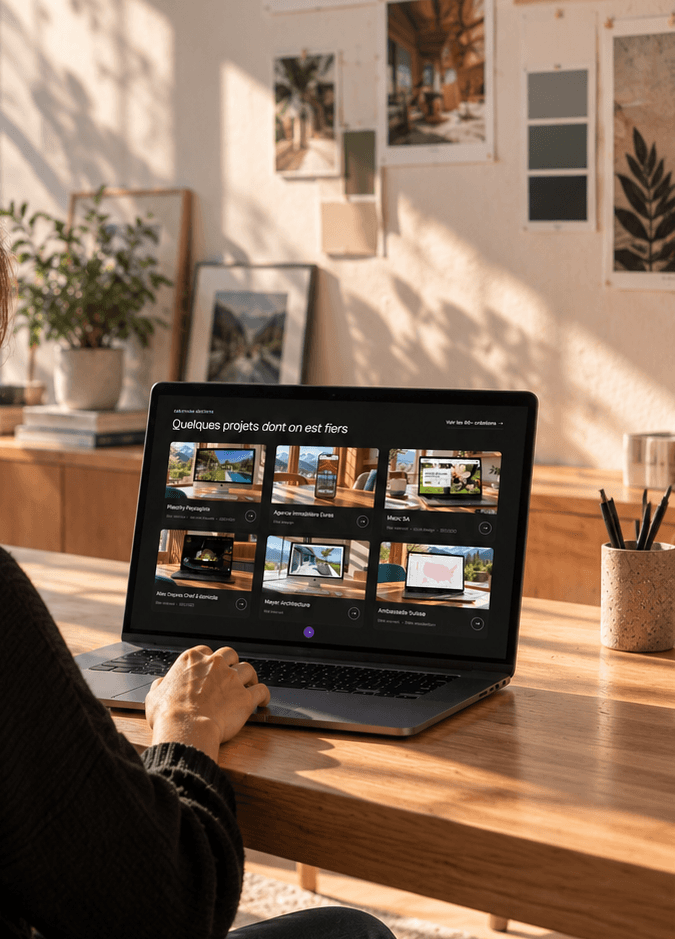 Bureau du studio Gladys, ambiance violette