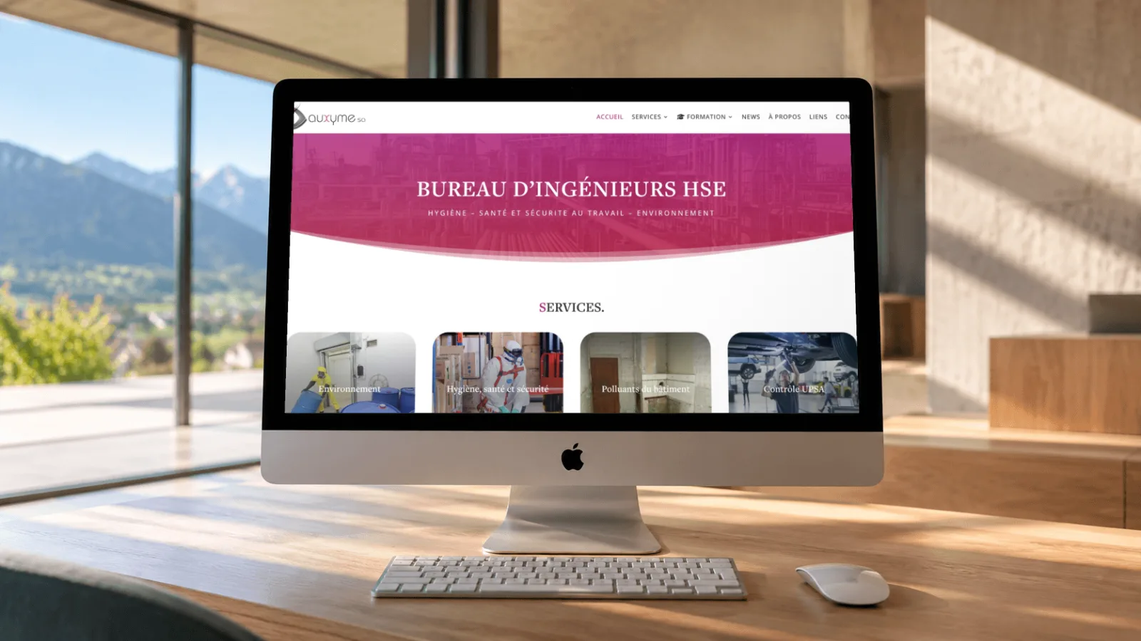 Auxyme SA – Site internet