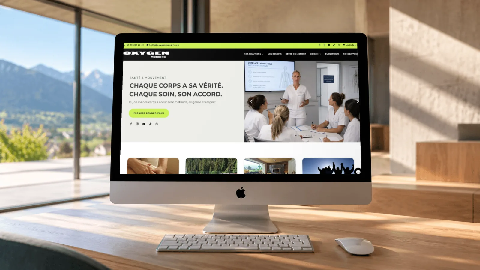 Oxygen Morgins – Site internet
