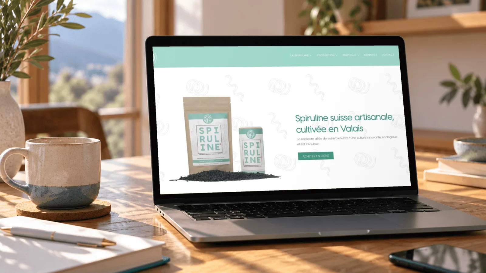 Plein’R Spiruline – Site internet • E-commerce