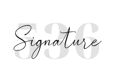 Logo signature – client de Gladys Studio